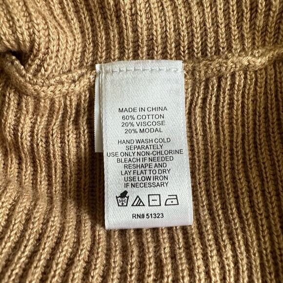 1.STATE Rib-Knit Bubble Long Sleeve Sweater Wild Oak
Size Medium Neutral - Picture 9 of 10